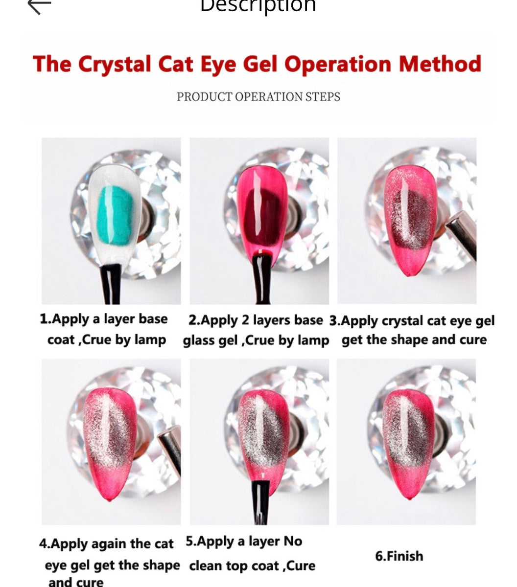 Spar Cat Eye Nail Gel Polish Soak Off UV Gel Nail Polish Glit