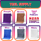 100 Pcs Towels For Pedicures size 18 x 28 inch