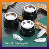 3 Jars Metallic Painting Gel