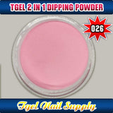 TGEL 3in1 Gel Polish + Nail Lacquer + Dipping Powder #026