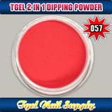 TGEL 3in1 Gel Polish + Nail Lacquer + Dipping Powder #057