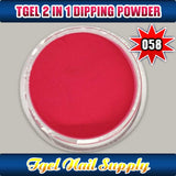 TGEL 3in1 Gel Polish + Nail Lacquer + Dipping Powder #058