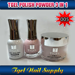 TGEL 3in1 Gel Polish + Nail Lacquer + Dipping Powder #005