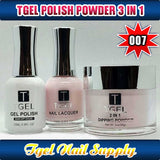 TGEL 3in1 Gel Polish + Nail Lacquer + Dipping Powder #007