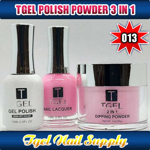 TGEL 3in1 Gel Polish + Nail Lacquer + Dipping Powder #013