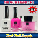 TGEL 3in1 Gel Polish + Nail Lacquer + Dipping Powder #023