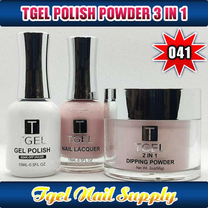 TGEL 3in1 Gel Polish + Nail Lacquer + Dipping Powder #041