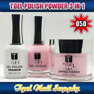 TGEL 3in1 Gel Polish + Nail Lacquer + Dipping Powder #050