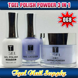 TGEL 3in1 Gel Polish + Nail Lacquer + Dipping Powder #068