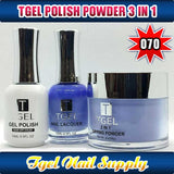 TGEL 3in1 Gel Polish + Nail Lacquer + Dipping Powder #070