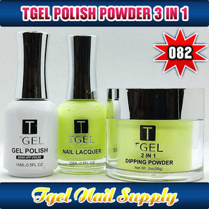 TGEL 3in1 Gel Polish + Nail Lacquer + Dipping Powder #082