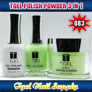 TGEL 3in1 Gel Polish + Nail Lacquer + Dipping Powder #083