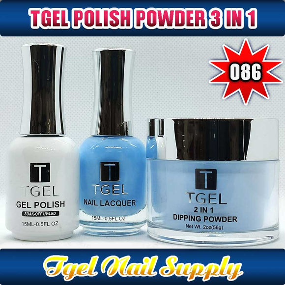 TGEL 3in1 Gel Polish + Nail Lacquer + Dipping Powder #086