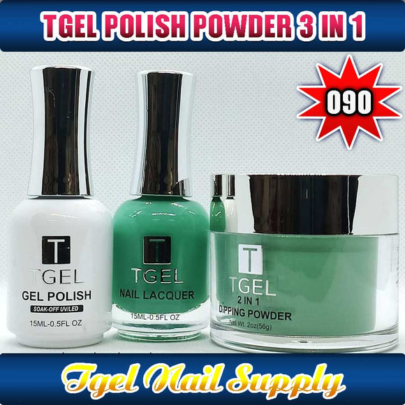 TGEL 3in1 Gel Polish + Nail Lacquer + Dipping Powder #090