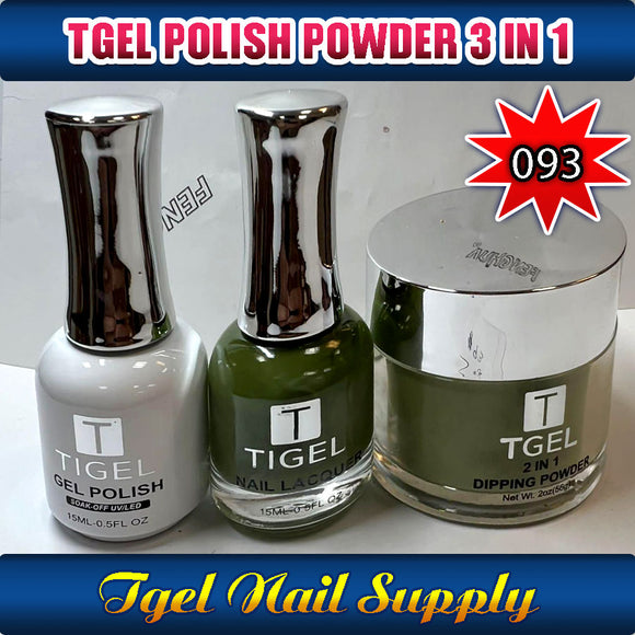 TGEL 3in1 Gel Polish + Nail Lacquer + Dipping Powder #093