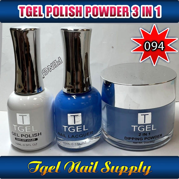 TGEL 3in1 Gel Polish + Nail Lacquer + Dipping Powder #094