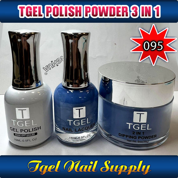 TGEL 3in1 Gel Polish + Nail Lacquer + Dipping Powder #095