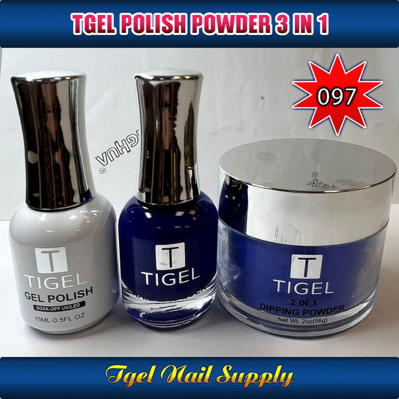 TGEL 3in1 Gel Polish + Nail Lacquer + Dipping Powder #097