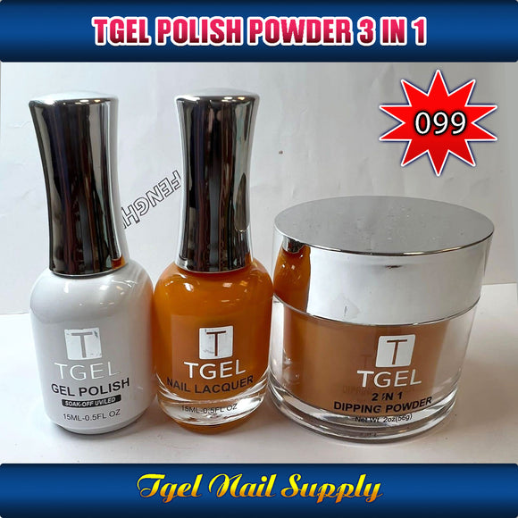 TGEL 3in1 Gel Polish + Nail Lacquer + Dipping Powder #099