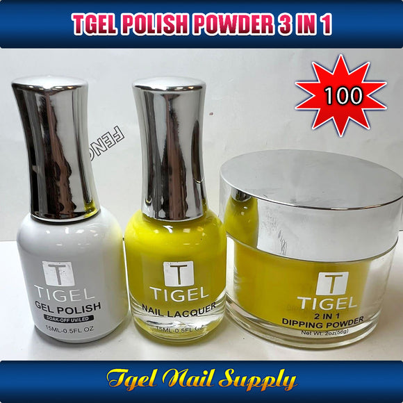 TGEL 3in1 Gel Polish + Nail Lacquer + Dipping Powder #100