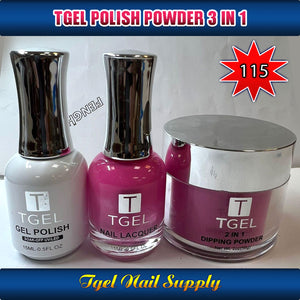 TGEL 3in1 Gel Polish + Nail Lacquer + Dipping Powder #116