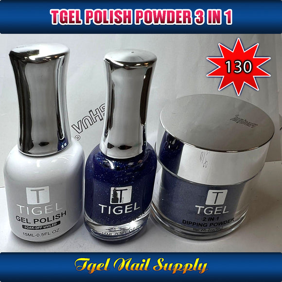TGEL 3in1 Gel Polish + Nail Lacquer + Dipping Powder #130