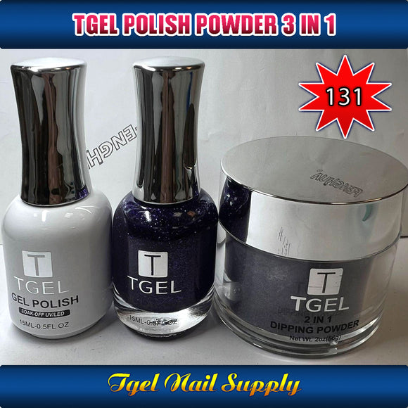 TGEL 3in1 Gel Polish + Nail Lacquer + Dipping Powder #131