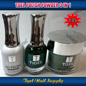 TGEL 3in1 Gel Polish + Nail Lacquer + Dipping Powder #135