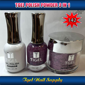 TGEL 3in1 Gel Polish + Nail Lacquer + Dipping Powder #142