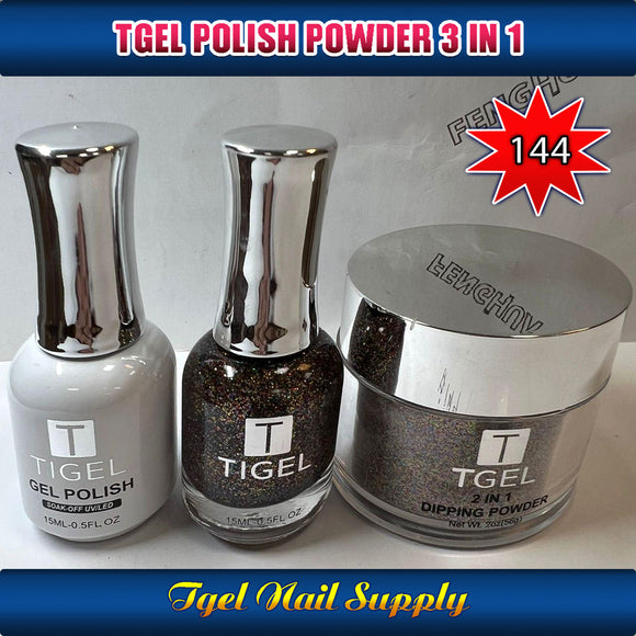 TGEL 3in1 Gel Polish + Nail Lacquer + Dipping Powder #144