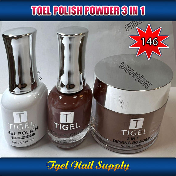 TGEL 3in1 Gel Polish + Nail Lacquer + Dipping Powder #146