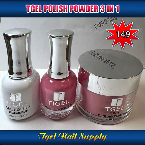TGEL 3in1 Gel Polish + Nail Lacquer + Dipping Powder #149