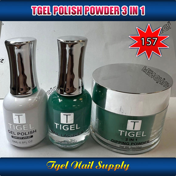 TGEL 3in1 Gel Polish + Nail Lacquer + Dipping Powder #157