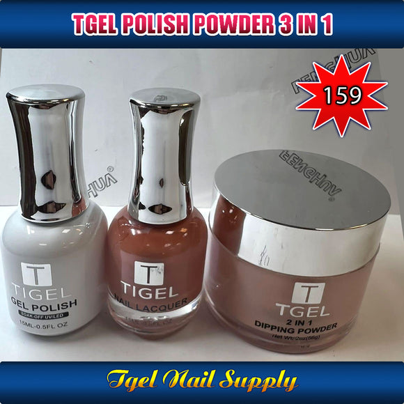 TGEL 3in1 Gel Polish + Nail Lacquer + Dipping Powder #159