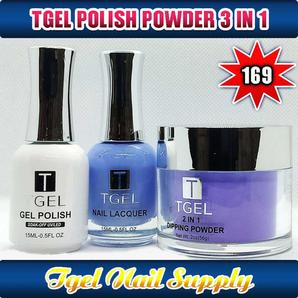 TGEL 3in1 Gel Polish + Nail Lacquer + Dipping Powder #169