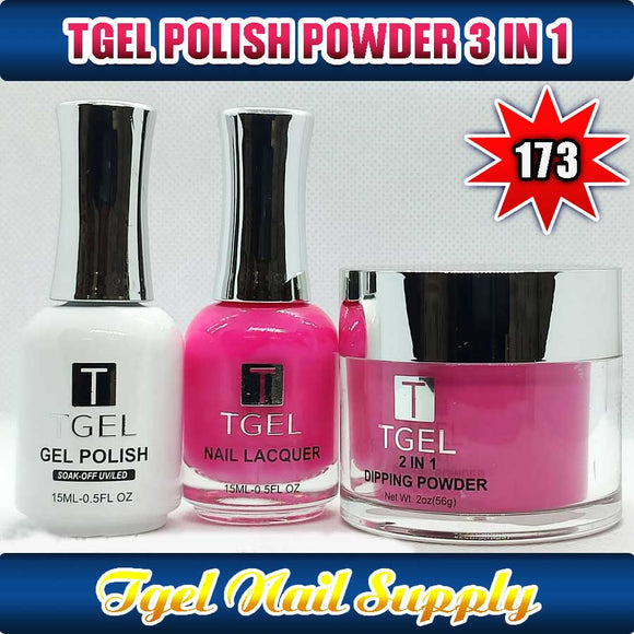 TGEL 3in1 Gel Polish + Nail Lacquer + Dipping Powder #173