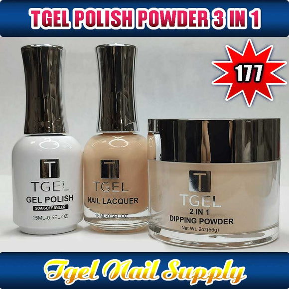 TGEL 3in1 Gel Polish + Nail Lacquer + Dipping Powder #177