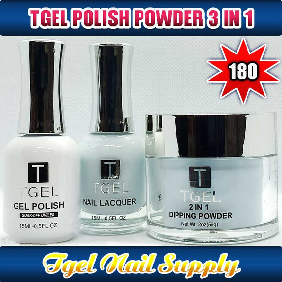 TGEL 3in1 Gel Polish + Nail Lacquer + Dipping Powder #180